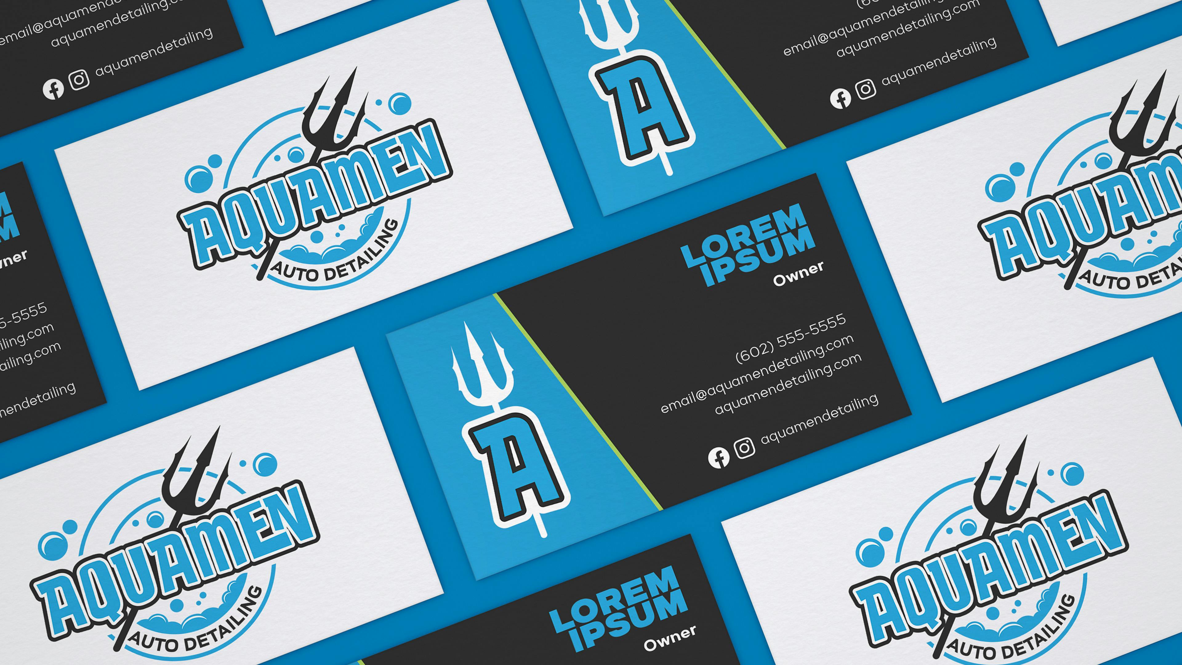 Business cards for Aquaman