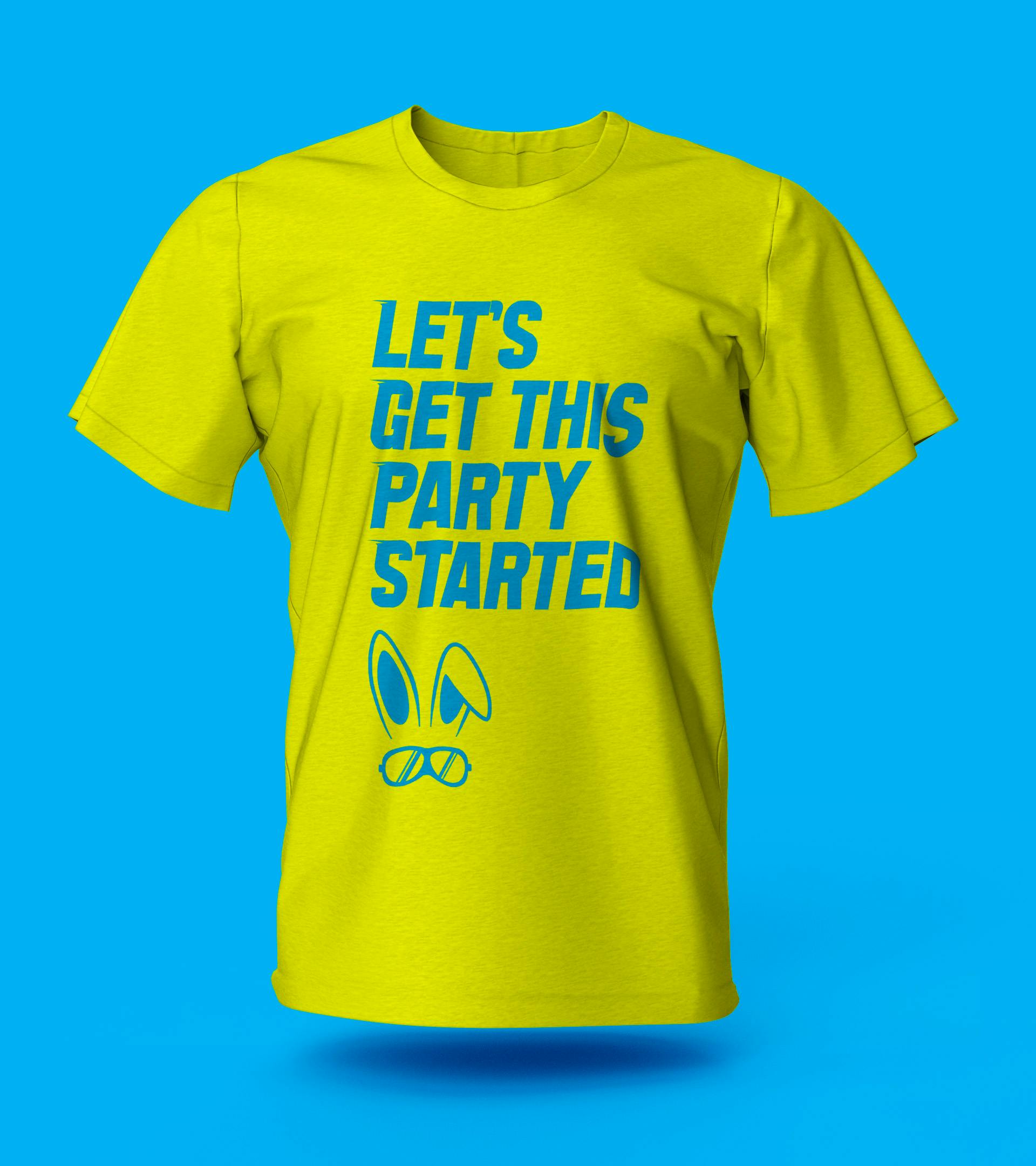 T-Shirt for Sonic Bunny that says "Let's get this party started"
